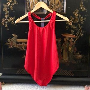 Fabletics red workout top